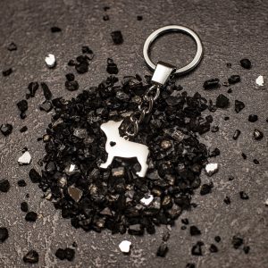 Francia Bulldog kulcstartó